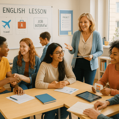 نقش تعامل گروهی و همکلاسی‌ها در یادگیری زبان انگلیسی